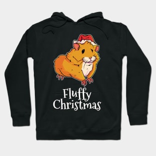 Fluffy Christmas Merry Christmas Hamster Hoodie